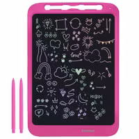 imoshion Tablette de dessin LCD pour enfants - Avec écran couleur et 2 stylos - Hot Pink