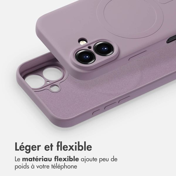 imoshion Coque Couleur avec MagSafe iPhone 16 - Violet