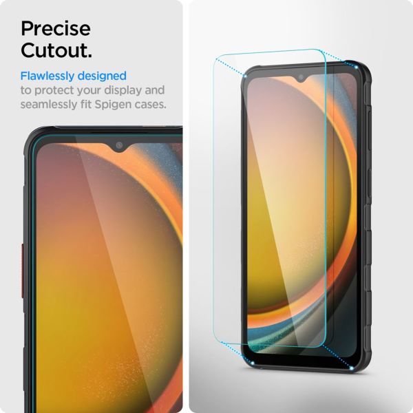 Spigen Protection d'écran en verre trempé GLAStR Fit 2 Paquets + Applicator Samsung Galaxy Xcover 7 Pro