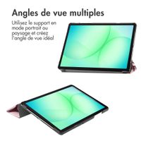 imoshion Coque tablette Design Trifold Samsung Galaxy Tab A11 Plus - Bloom Love Blush