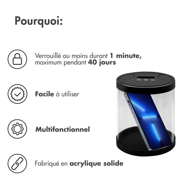 imoshion ﻿Coffre-fort pour téléphone avec verrouillage horaire