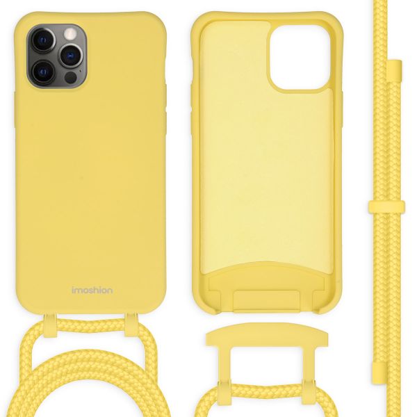 imoshion Coque de couleur avec cordon amovible iPhone 12 (Pro) - Jaune