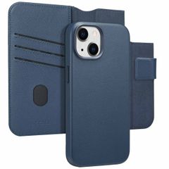 Accezz Étui de télephone portefeuille en cuir 2-en-1 avec MagSafe Apple iPhone 15 - Nightfall Blue