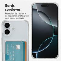 imoshion Coque silicone avec porte-cartes Apple iPhone 17 - Transparent