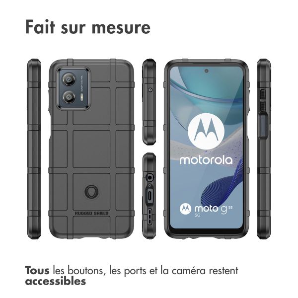 imoshion Coque Arrière Rugged Shield Motorola Moto G53 - Noir