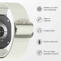 imoshion Bracelet en nylon élastique Samsung Galaxy Watch 8 (Classic) - 40 / 44 / 46mm - Beige