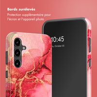 Selencia Coque arrière Vivid Samsung Galaxy S23 FE - Rosy Marble