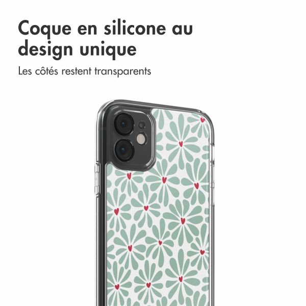 imoshion Coque Design Apple iPhone 11 - Bloom Love Sage Green