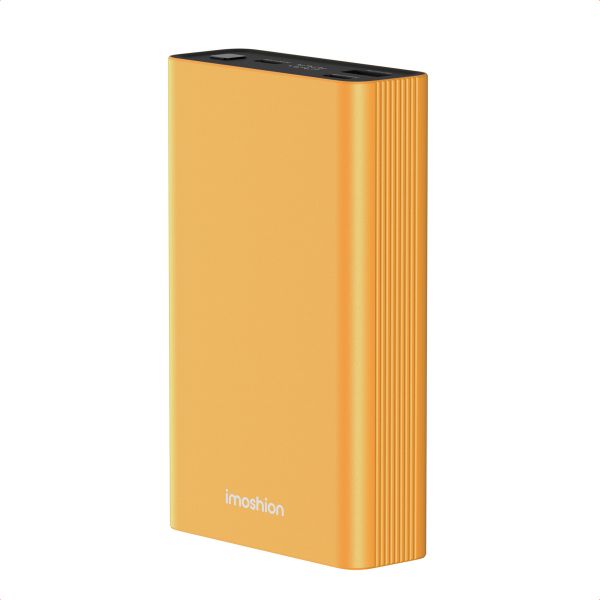 imoshion Ultra Series Aluminium | Batterie externe 20.000 mAh - Charge rapide jusqu'à 33 watts - Or