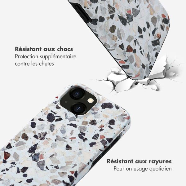 Selencia Coque arrière Vivid Tough iPhone 15  - Chic Terazzo