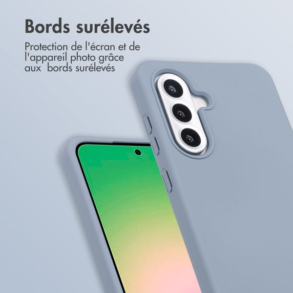 imoshion Coque de couleur avec cordon amovible Samsung Galaxy A36 / A56 - Ash Blue