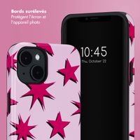 Selencia Coque arrière Vivid avec MagSafe Apple iPhone 14 - Stars Rubine Red Light Pink