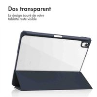 imoshion Coque tablette rigide Trifold Apple iPad Air 11 pouces (2026) M4 / (2025) M3 / (2024) M2 / Air 5 (2022) / Air 4 (2020) - Bleu foncé