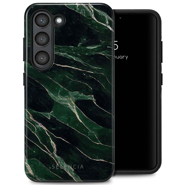 Selencia Coque arrière Vivid Samsung Galaxy S23 - Chic Marble Quartz