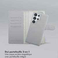 Selencia Étui portefeuille amovible Olyn avec MagSafe Samsung Galaxy S25 Ultra - Gris
