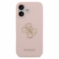 Guess Coque Big 4G Logo Grained Apple iPhone 17 - Rose