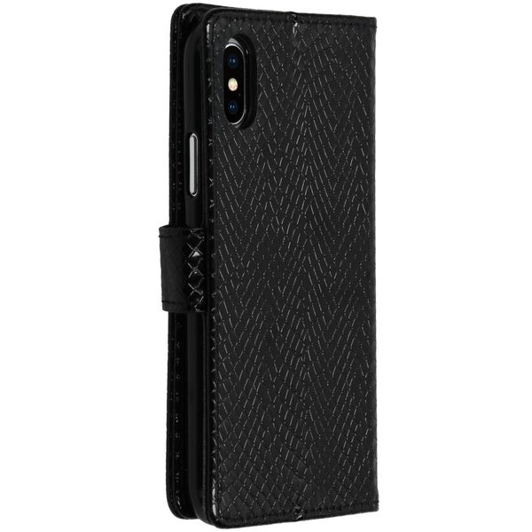 Etui de téléphone imprimé de serpent iPhone X / Xs - Noir