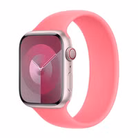 Apple Bracelet Boucle unique en Silicone Apple Watch Series 1 - 9 / SE (38/40/41 mm) | Series 10 / 11 (42 mm) - Taille 7 - Pink