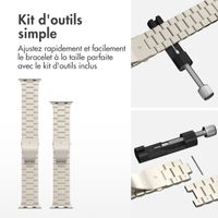 imoshion Bracelet en acier Apple Watch Series 1 á 9 / SE (38/40/41 mm) | Series 10 / 11 (42 mm) - Starlight