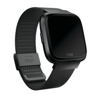 Fitbit Bracelet Metal Mesh Fitbit Versa / Versa 2 / Versa Lite - Noir
