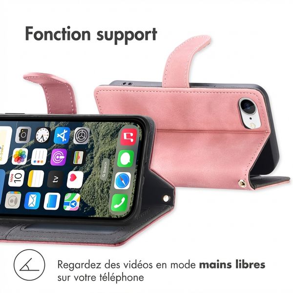 imoshion Etui de télephone portefeuille avec cordon Apple iPhone 17e / 16e - Rose