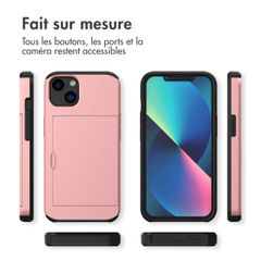 imoshion Coque arrière avec porte-cartes Apple iPhone 13 - Rose Doré