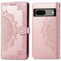 imoshion Etui de téléphone portefeuille Mandala Google Pixel 7 - Rose Dorée