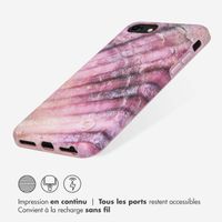 Selencia Aurora Coque Fashion iPhone SE (2022 / 2020) / 8 / 7 - ﻿Coque durable - 100 % recyclée - Ocean Shell Purple