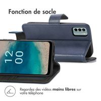 imoshion Étui de téléphone portefeuille Luxe Nokia G22 - Bleu foncé