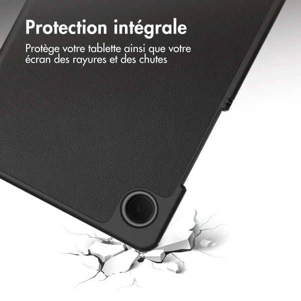 imoshion Coque tablette Trifold Samsung Galaxy Tab A9 8.7 pouces - Noir