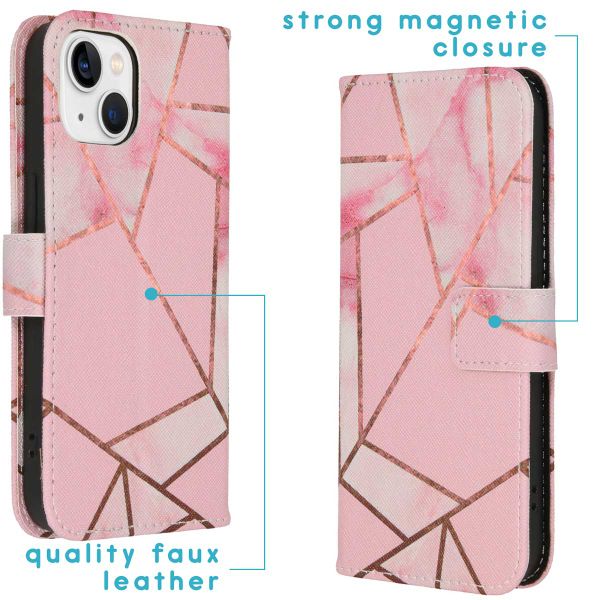 imoshion Coque silicone design iPhone 14 - Pink Graphic