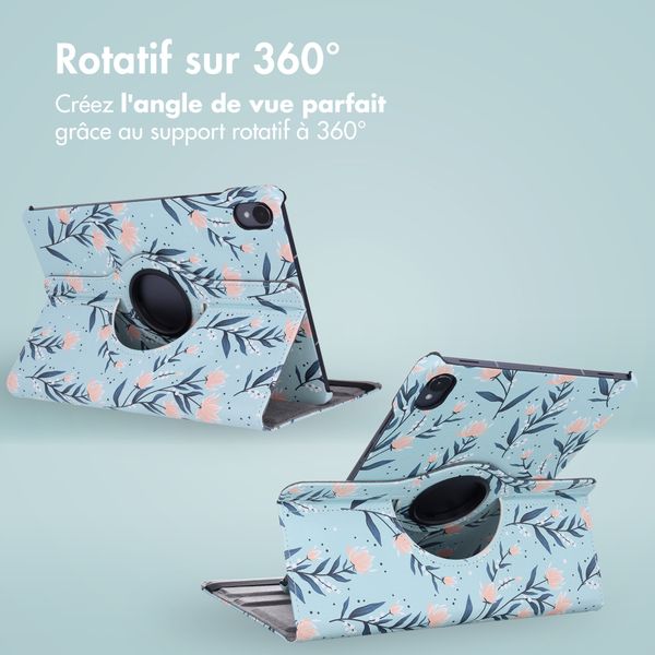 imoshion Coque tablette Design rotatif à 360° Samsung Galaxy Tab S11 - Flowers