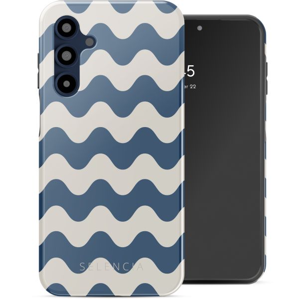 Selencia Coque arrière Vivid Tough Samsung Galaxy A16 - Wave Vibes Classic Blue