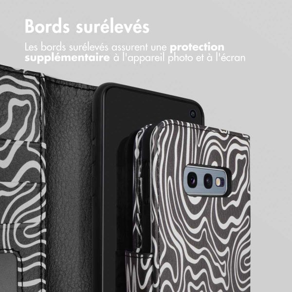 imoshion Étui de télephone portefeuille Design Samsung Galaxy S10e - Black And White