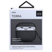 Uniq Coque en cuir véritable Terra Apple AirPods 3 (2021) - Dallas Black