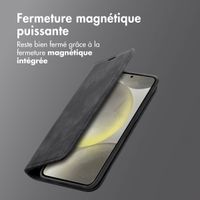 imoshion Étui de téléphone portefeuille Slim Samsung Galaxy S24 / S25 - Noir