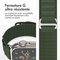 imoshion Bracelet en nylon Alpine Apple Watch Series 1 t/m 11 / SE / Ultra (44/45/46/49 mm) - Vert