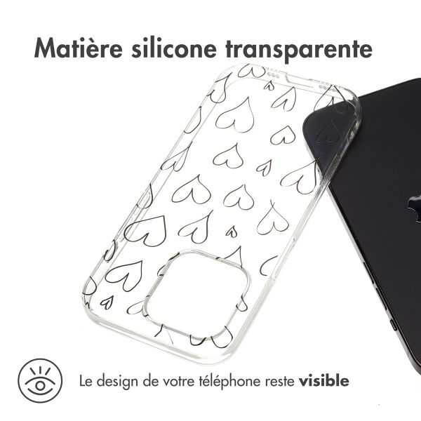 imoshion Coque Design Apple iPhone 15 Pro - Hearts