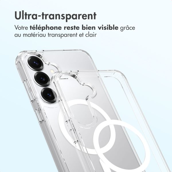 Accezz Coque arrière Xtreme Impact avec MagSafe Samsung Galaxy S25 Plus - Transparent