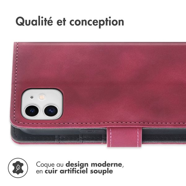 imoshion Etui de télephone portefeuille avec cordon Apple iPhone 11 - Rouge
