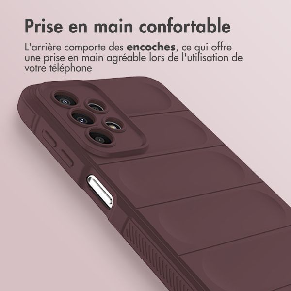 imoshion Coque arrière EasyGrip Samsung Galaxy A23 (5G) - Aubergine