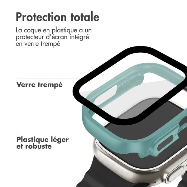 imoshion Coque rigide à couverture complète Apple Watch Ultra / Ultra 2 / Ultra 3 - 49 mm - Vert foncé