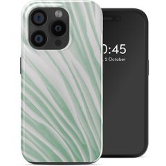 Selencia Coque arrière Vivid avec MagSafe Apple iPhone 15 Pro - Nature Grayed Jade