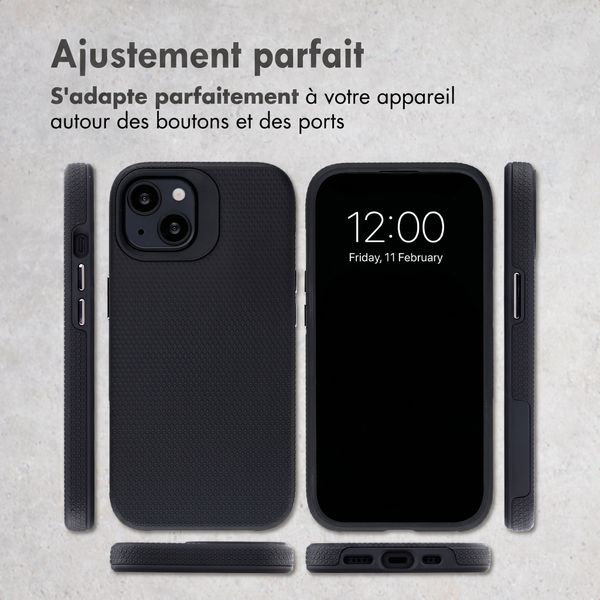Accezz Coque Tough avec MagSafe Apple iPhone 13 - Noir