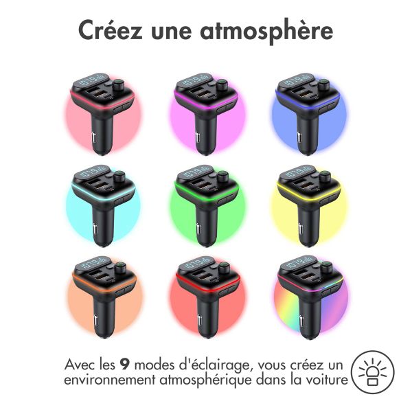 imoshion L'émetteur FM USB-C et Quick Charge - Noir