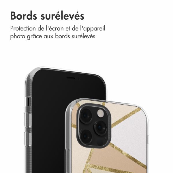 imoshion Coque design pour iPhone 12 (Pro) - Graphic Beige