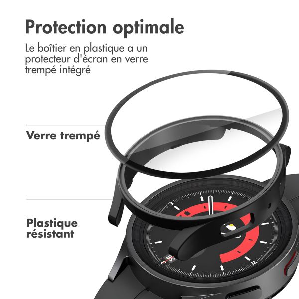 imoshion Coque rigide à couverture complète Samsung Galaxy Watch 6 - 40 mm - Noir