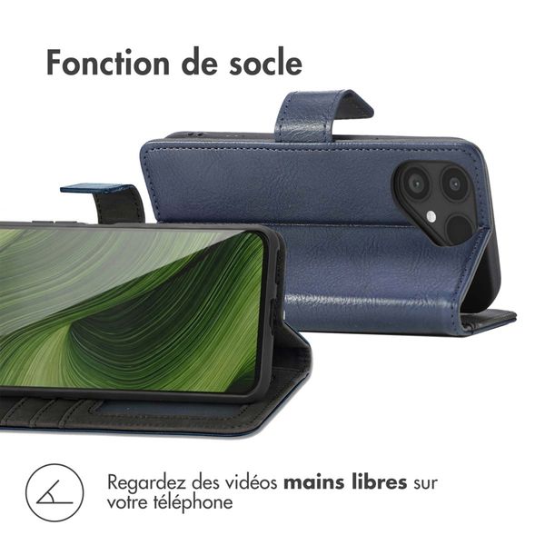imoshion Étui de télephone portefeuille de luxe Fairphone 6 - Bleu foncé