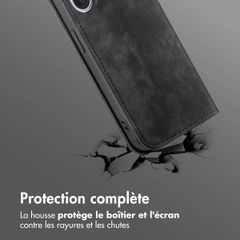 imoshion Étui de téléphone portefeuille Slim Apple iPhone 16 - Noir