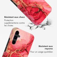 Selencia Coque arrière Vivid Samsung Galaxy S25 FE - Rosy Marble